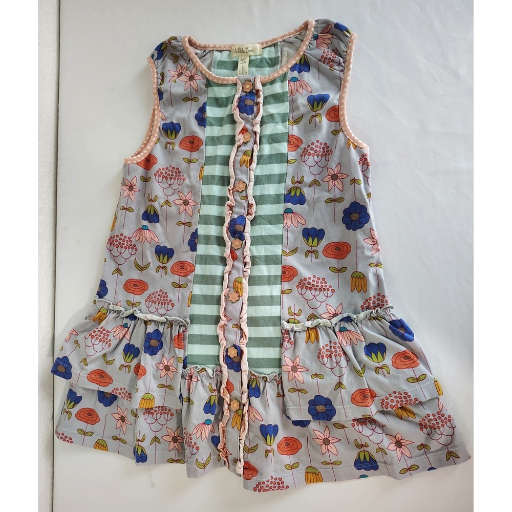 Matilda Jane Happy & Free Lavender Lollipop Tunic Girls Top - Size 10